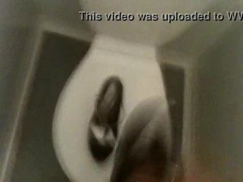 Cum on my coworker heels in toilets 02