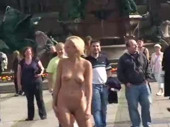 Linda and agnes naked in public